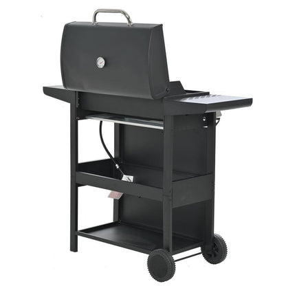 4-Burner Portable Tabletop Propane Gas Grill in Black