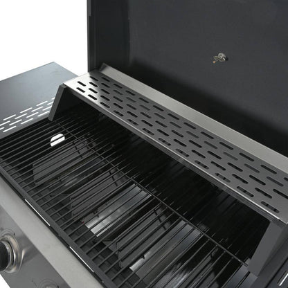 4-Burner Portable Tabletop Propane Gas Grill in Black